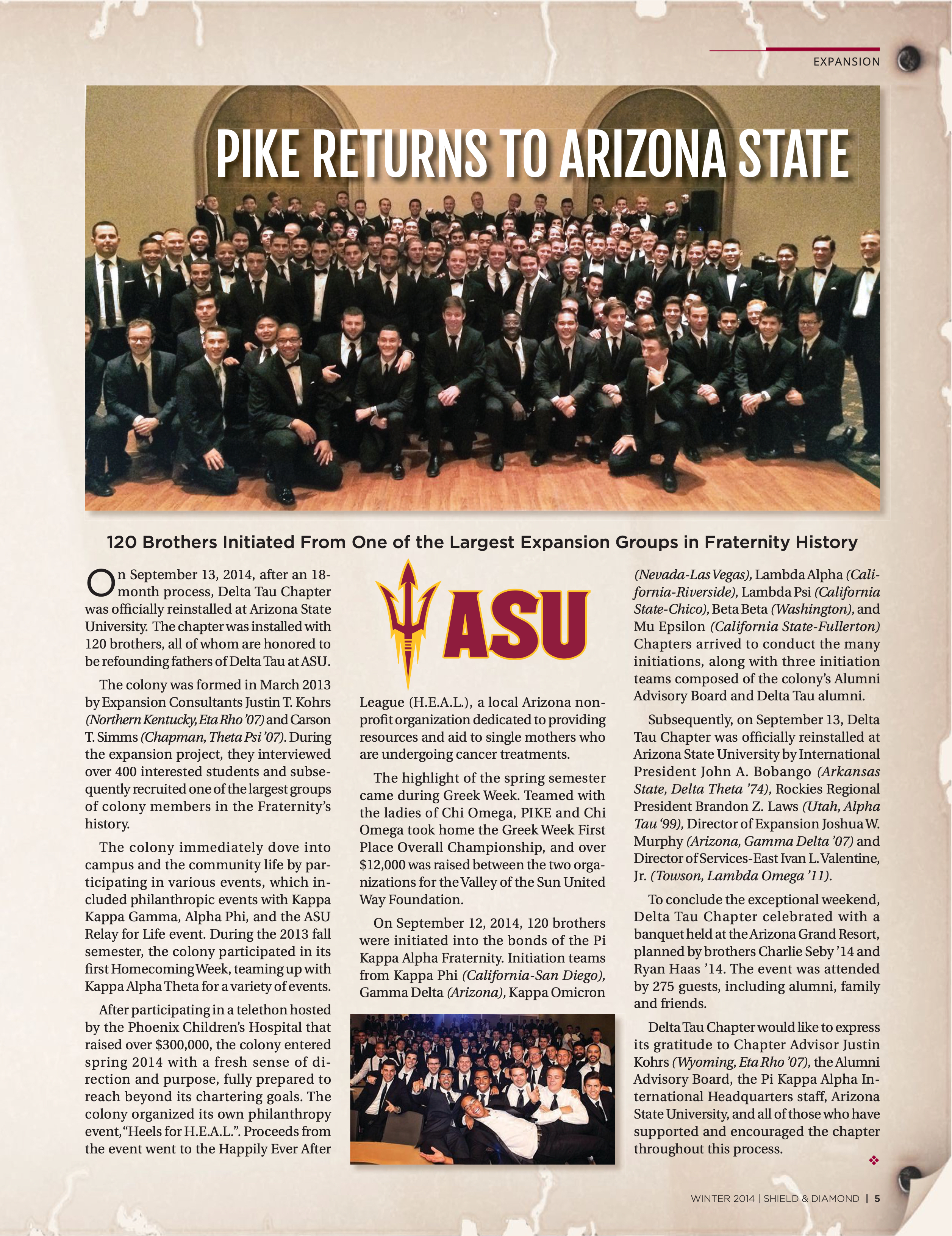 Expansion: Pike Returns to Arizona State, Winter 2014